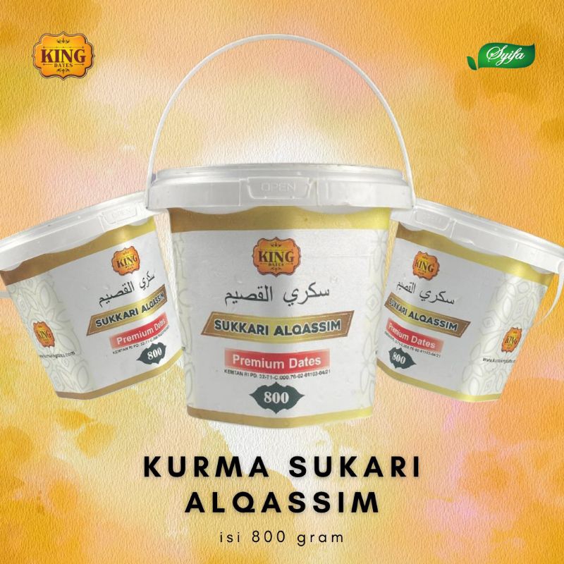 Jual Kurma Sukari Premium Dates Ember Grade A King Al Qassim Sukkari