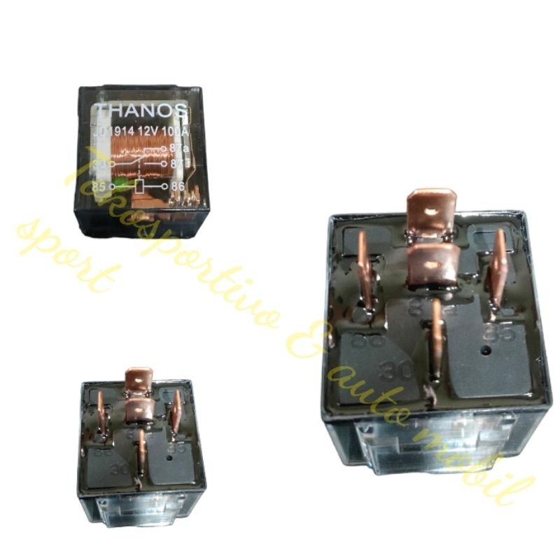 Jual RELAY MX Relay Mx Transparan 5 Kaki 5pin 87A Pemutus Arus 12V