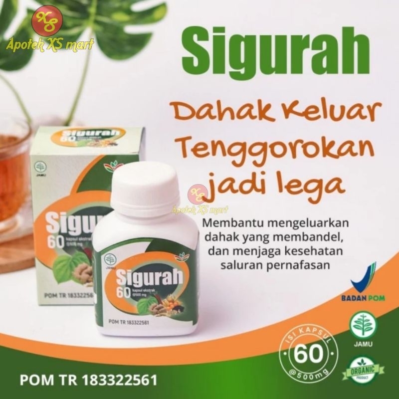 Jual Sigurah Kapsul Herbal Pernafasan Batuk Dahak Gurah Melancarkan