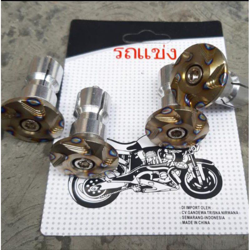 Jual Jalu Stang Gepeng Titanium Thailook Full Cnc Universal Semua Motor