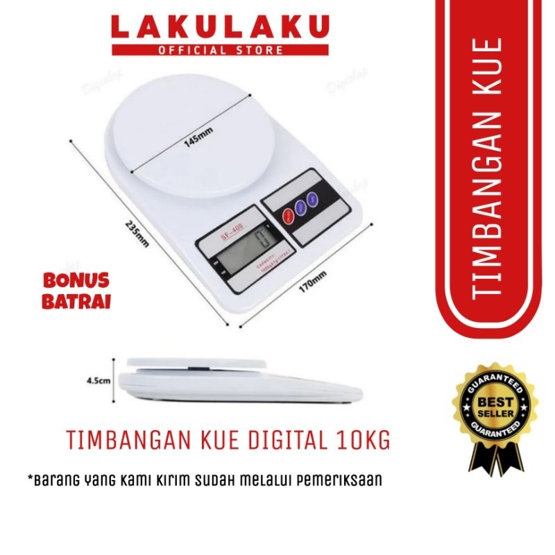 Jual Lakulaku Timbangan Kue Digital Kg Timbangan Dapur Shopee