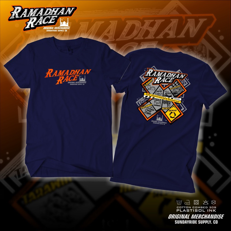 Jual Kaos Edisi Ramadhan Race Baju Pria Combed S Sablon