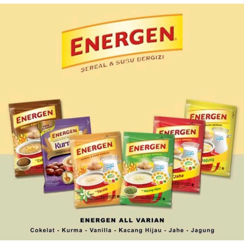 Jual Energen Sereal Susu Instant Renceng Isi Shopee Indonesia