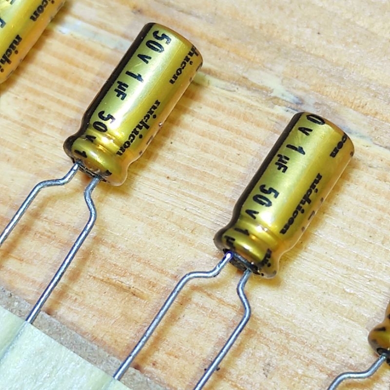 Jual Elco 1uf 50V Original NICHICON Gold Japan FW Series Elko Capacitor