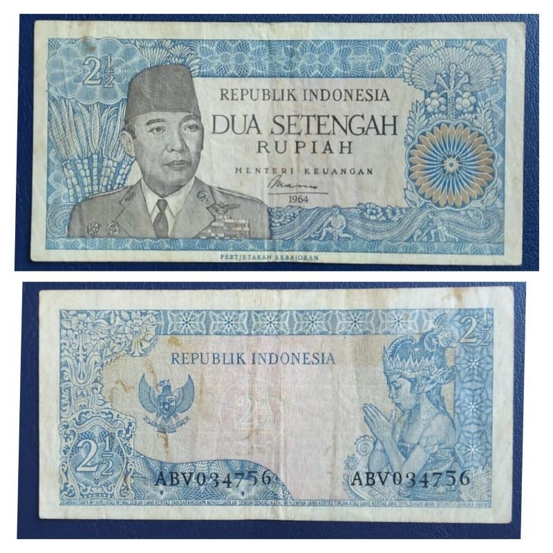 Jual Uang Kuno Indonesia Soekarno Sukarno Rupiah Tahun Kondisi