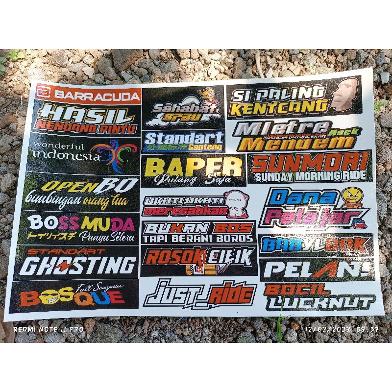 Jual Sticker Pack Racing Kata Kata Shopee Indonesia