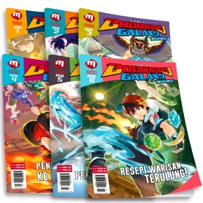 Jual Komik BoBoiBoy Galaxy Musim 2 Bundle Rimbawa Isu 1 Isu 6