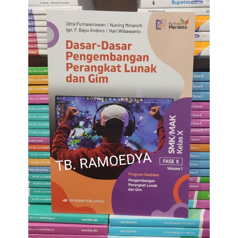 Jual Buku Dasar Pengembangan Perangkat Lunak Dan Gim Smk Mak Kelas X