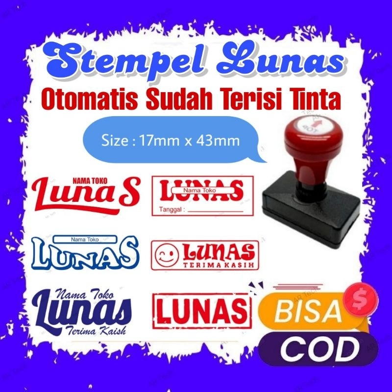 Jual Stempel Lunas Stempel Toko Stempel Otomatis Shopee Indonesia