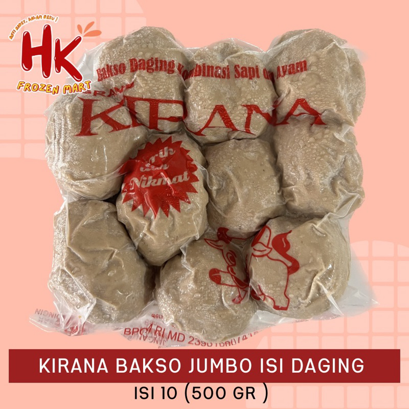 Jual Kirana Bakso Jumbo Isi Daging Cincang Isi Pcs Pcs Baso