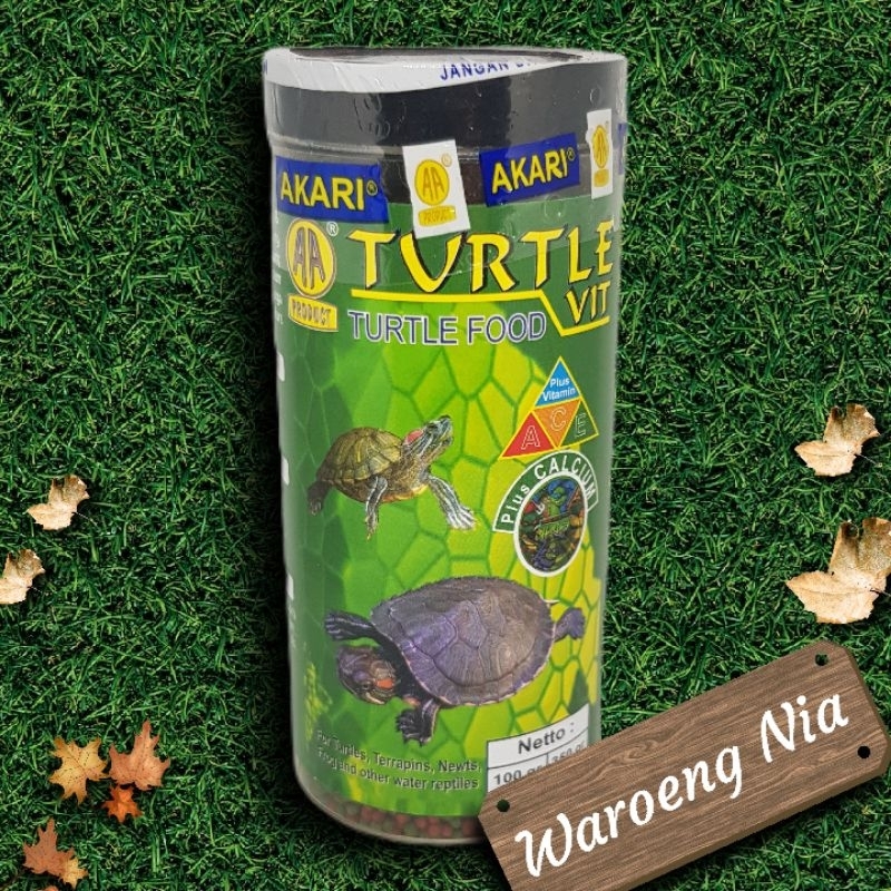 Jual Akari AA Turtle Vit Turtlevit 100gr Pelet Kura Kura Air Tortoise