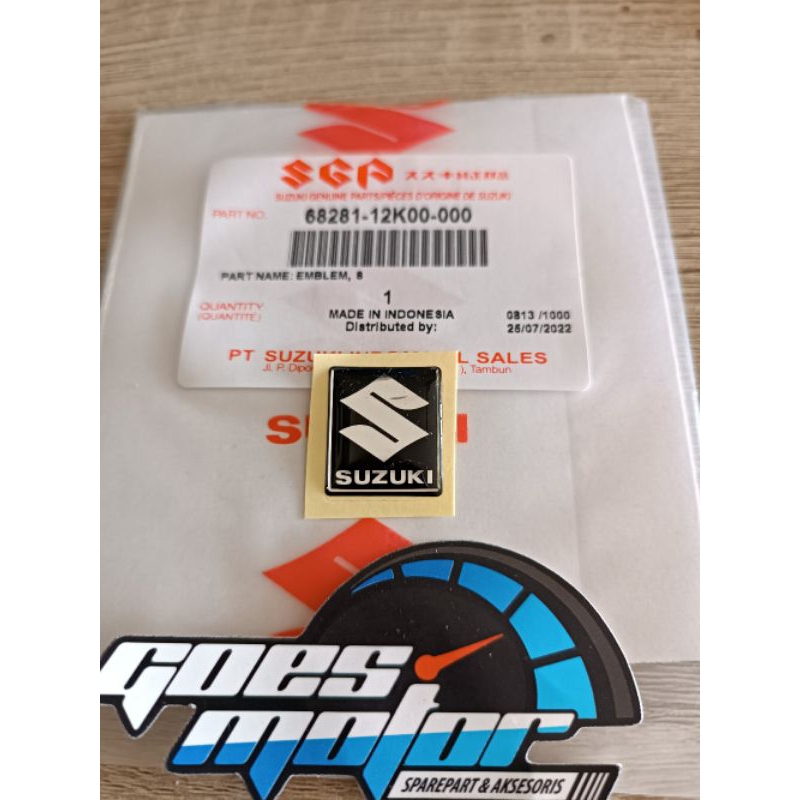 Jual Emblem Logo S Suzuki Batok Belakang Skywave Arashi Satria Fu