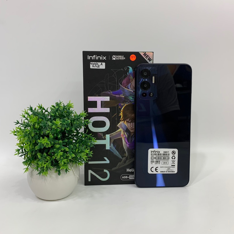 Jual Infinix Hot 12 6 128Gb Fullset Resmi Shopee Indonesia