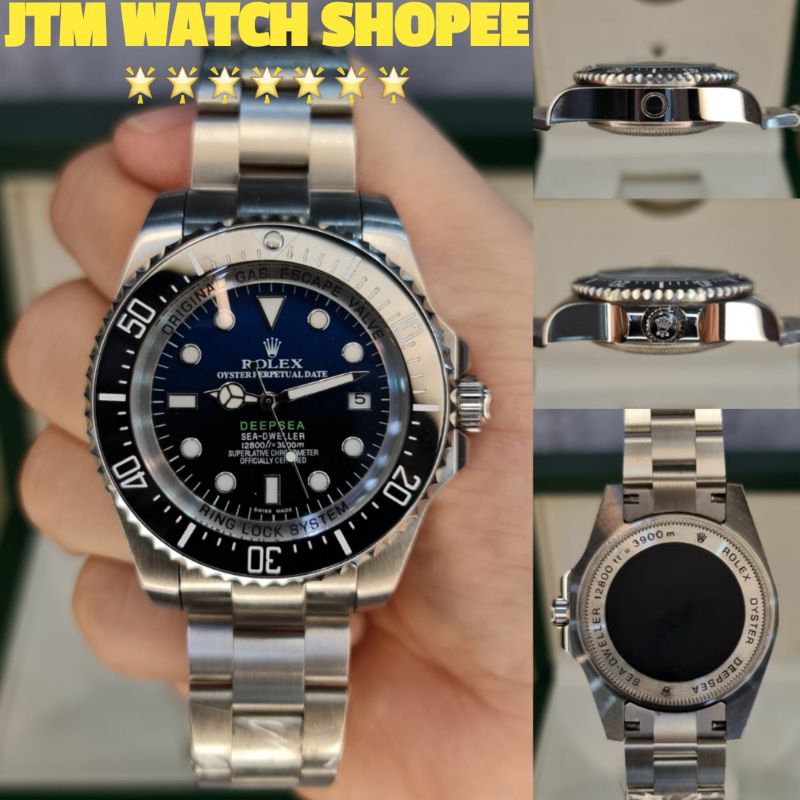 Jual Jam Tangan Pria Rolex Deepsea Quality Jepang Autometic Super