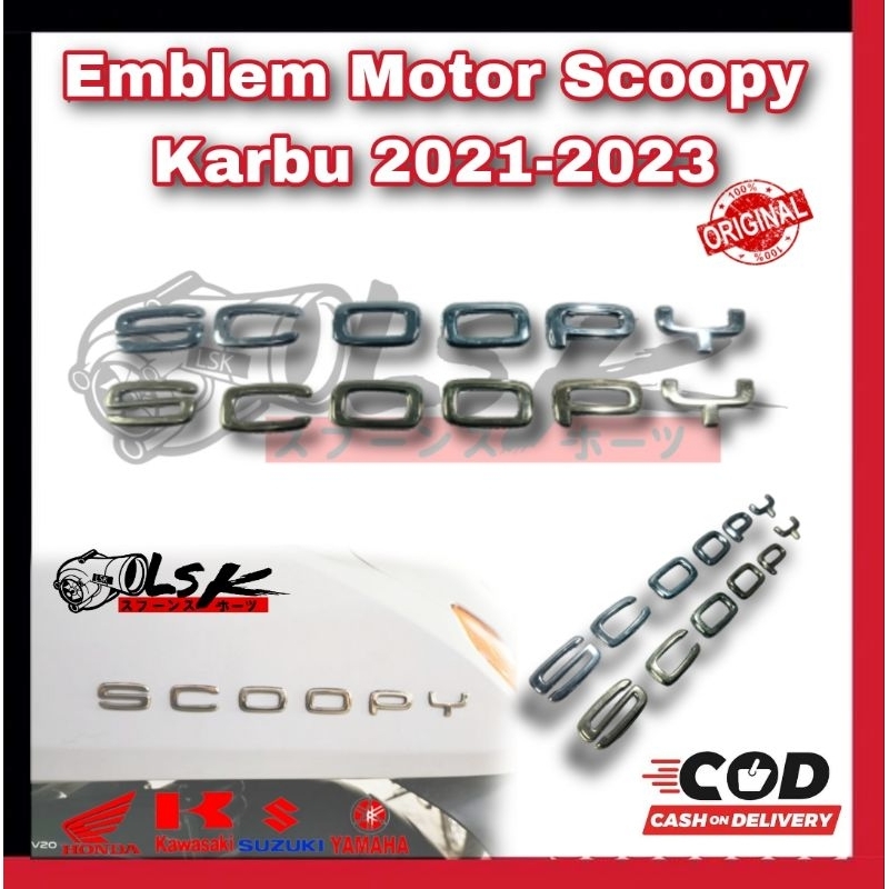 Jual Emblem Logo Motor Scoopy Karbu Original Emblem Timbul D