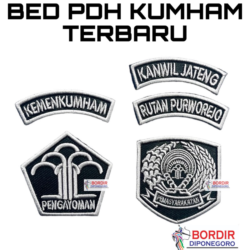 Jual BORDIR PDH LAPAS TERBARU TIMBUL PREMIUM BED PDH LAPAS TERBARU