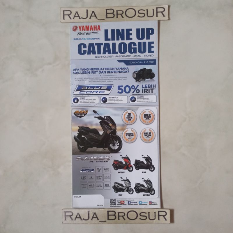 Jual Poster Brosur Katalog Yamaha 2016 NMAX XRide Soul GT Fino 125 MT25