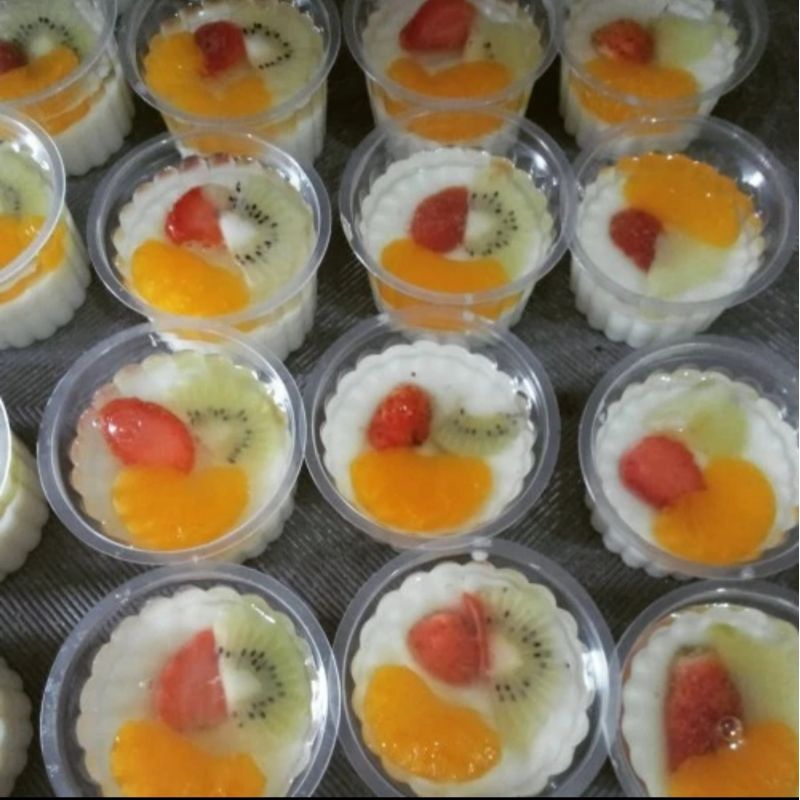 Jual Cup Puding Jelly Agar Dll Gerigi Motif Belimbing Plus Tutup Uk