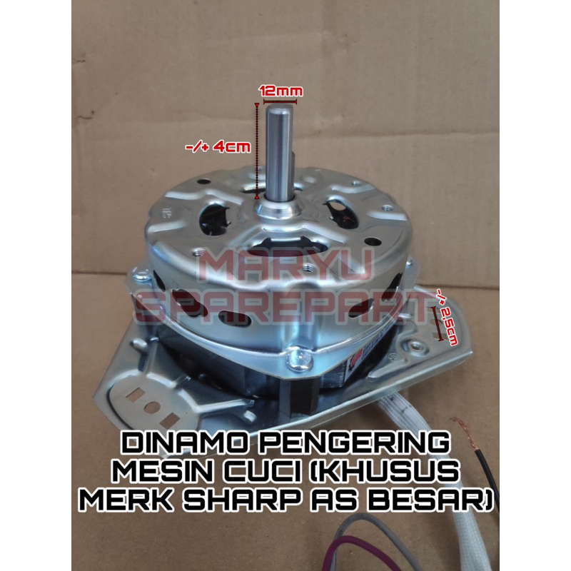 Jual Dinamo Pengering Mesin Cuci Khusus Merk Sharp As Besar Shopee