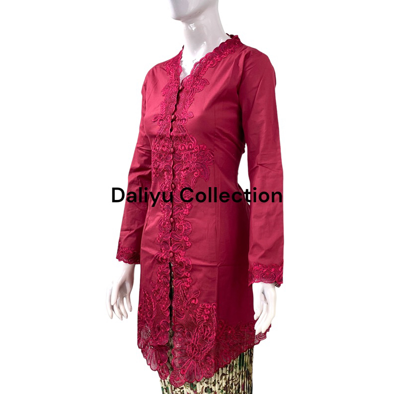 Jual Tess Daliyu Kebaya Encim Lengan Panjang Tunik Abaya Bordir