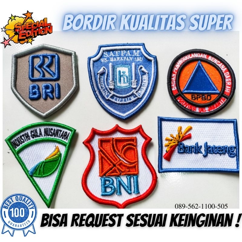 Jual Bordir Logo Perusahaan Timbul Terbaik Shopee Indonesia