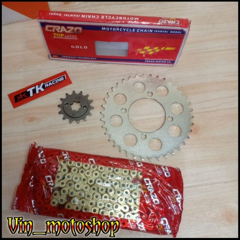 Jual Gear Set Racing RX King Force 1 Jupiter Z Vega Jupiter MX TK