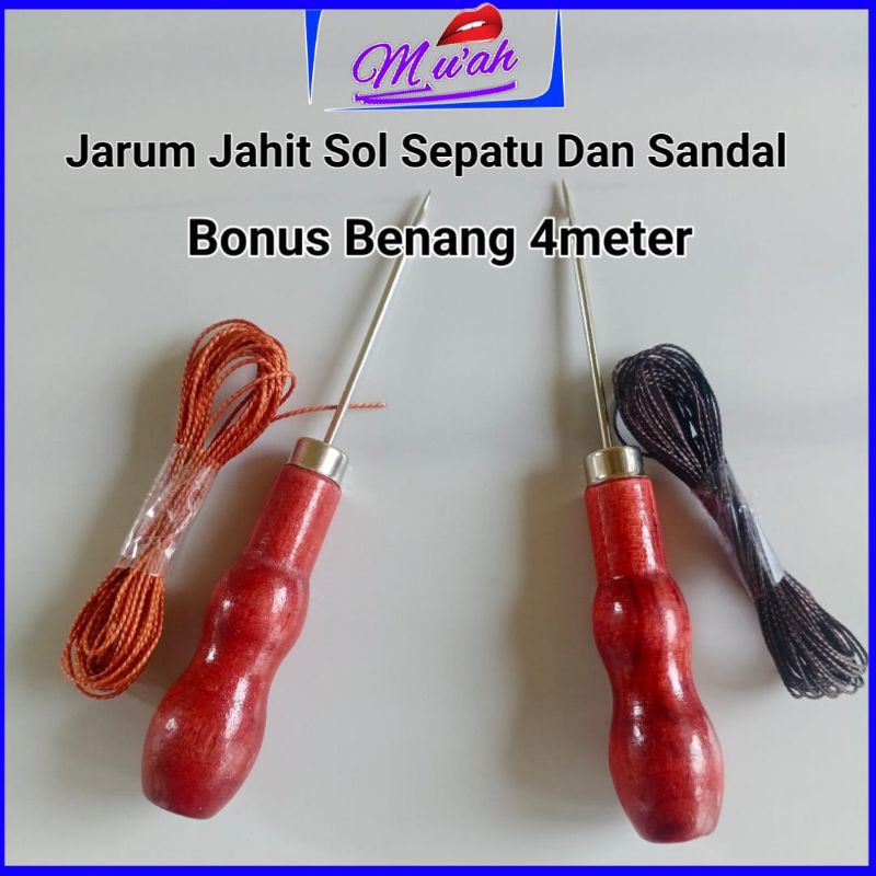 Jual Jarum Jahit Sol Sepatu Sandal Bonus Benang 4 Meter Shopee Indonesia