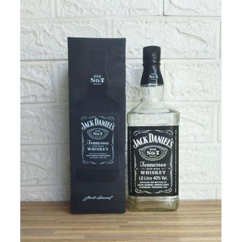 Jual Botol Bekas Miras Jack Daniels No 7 1Liter Shopee Indonesia