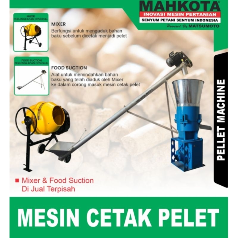 Jual Mesin Cetak Pelet Mahkota MPM 400B Mesin Cetak Pelet 1500 Kg