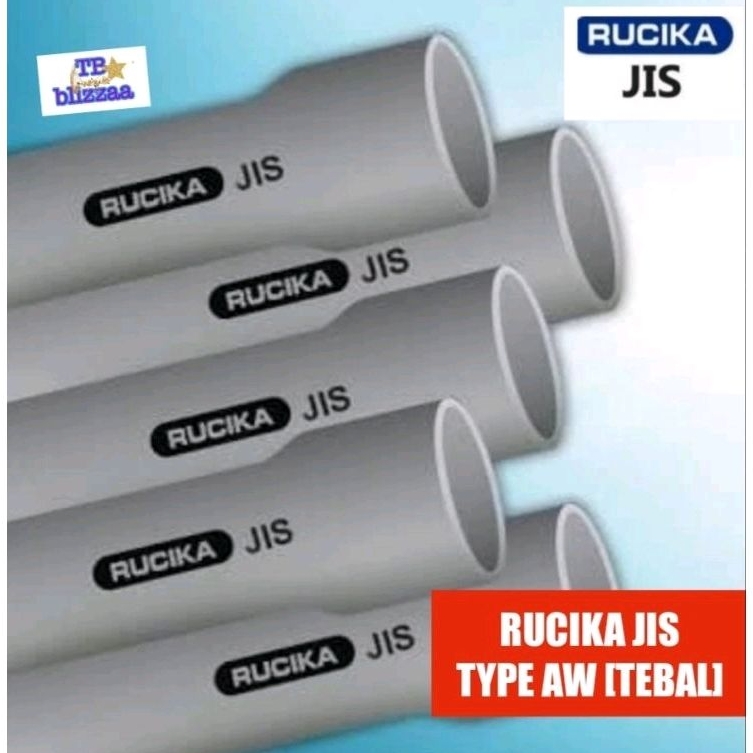 Jual Pipa Inch Pipa Rucika Jis Aw Tebal Mtr Pipa Rucika Abu