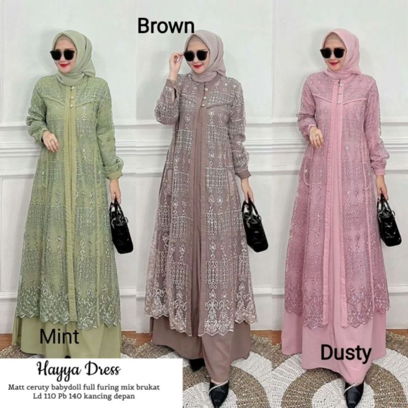 Jual Hayya Dress Label Madani Shopee Indonesia