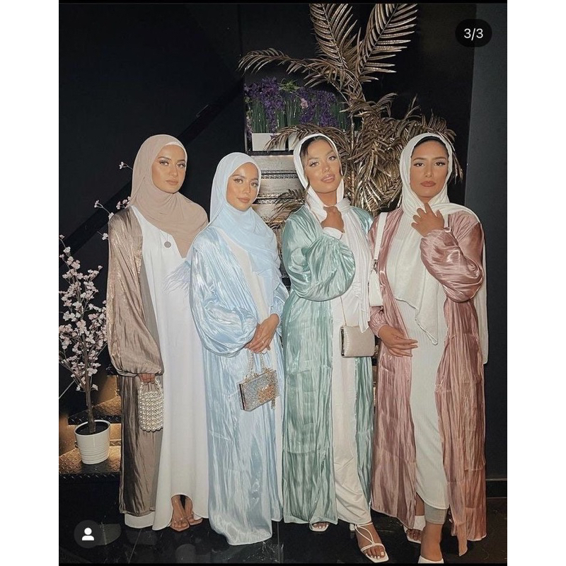 Jual Outer Shimmer Dress In Dress Arab Shimmer Dress Lebaran