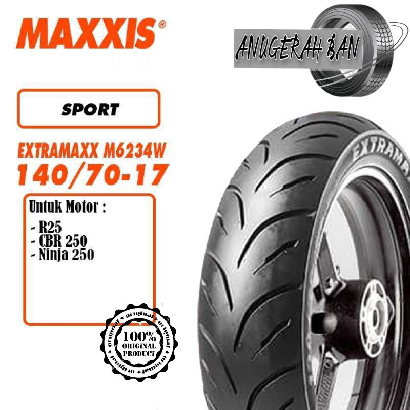 Jual Ban Luar MAXXIS EXTRAMAXX M6234W 140 70 17 66 H Ring 17