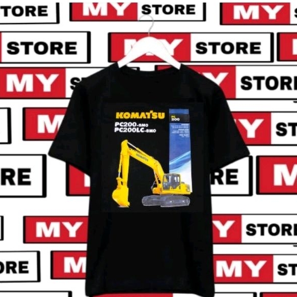 Jual Baju Kaos Excavator Komatsu PC 200 Alat Berat Shopee Indonesia