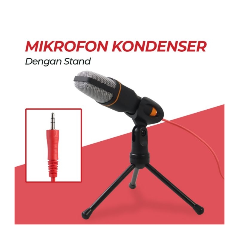 Jual Taffstudio Mic Mikrofon Kondenser Studio Dengan Stand Microphone