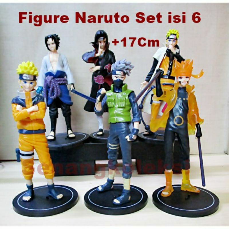 Jual Action Figure Naruto Six Path Sasuke Kakashi Itachi Topper Cake