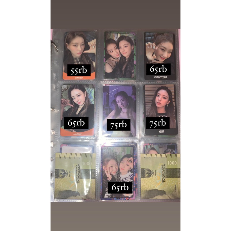 Jual Itzy Unit Itz Me Wannabe Yeji Lia Ryujin Chaeryeong Yuna Photocard