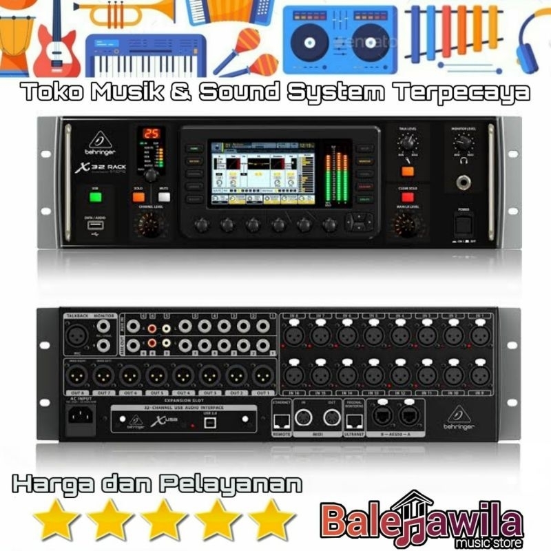 Jual Mixer Digital Behringer X32 Rack Mixer Behringer X 32 Rack