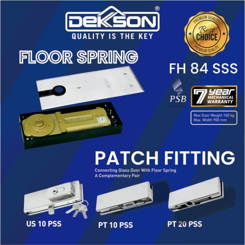 Jual Paket Patch Fitting Set Floor Hinge Dekkson Fh Dks Original