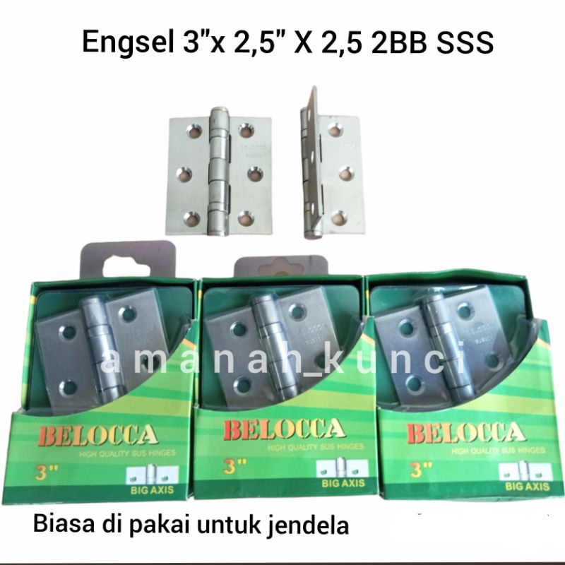 Jual Engsel Jendela Belocca Stainless X X Bb Sss