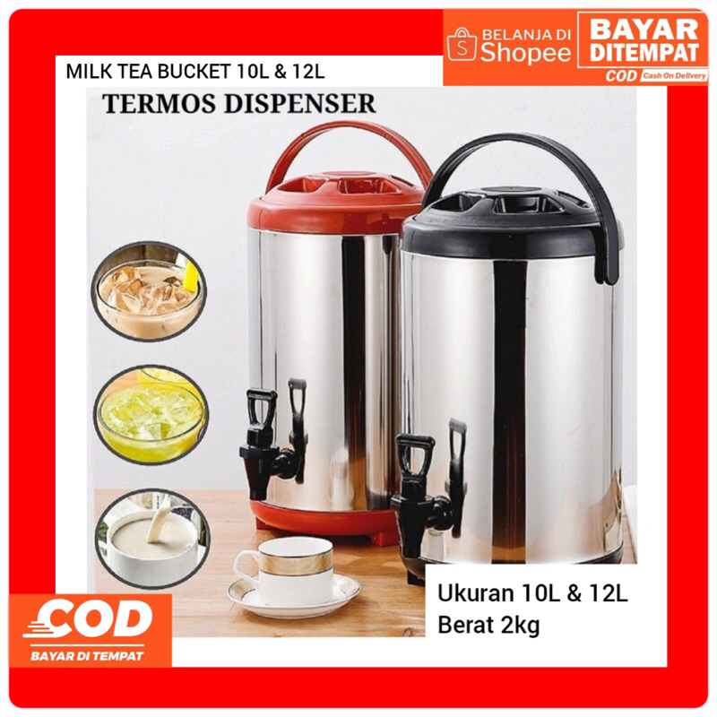 Jual Milk Tea Bucket Liter Liter Dispenser Minuman