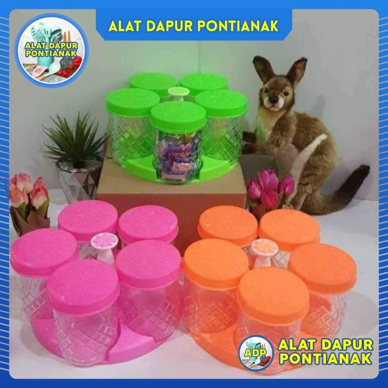 Jual Toples Set Tatakan Mitsuko Kristal Diamond Toples Akrilik Cantik