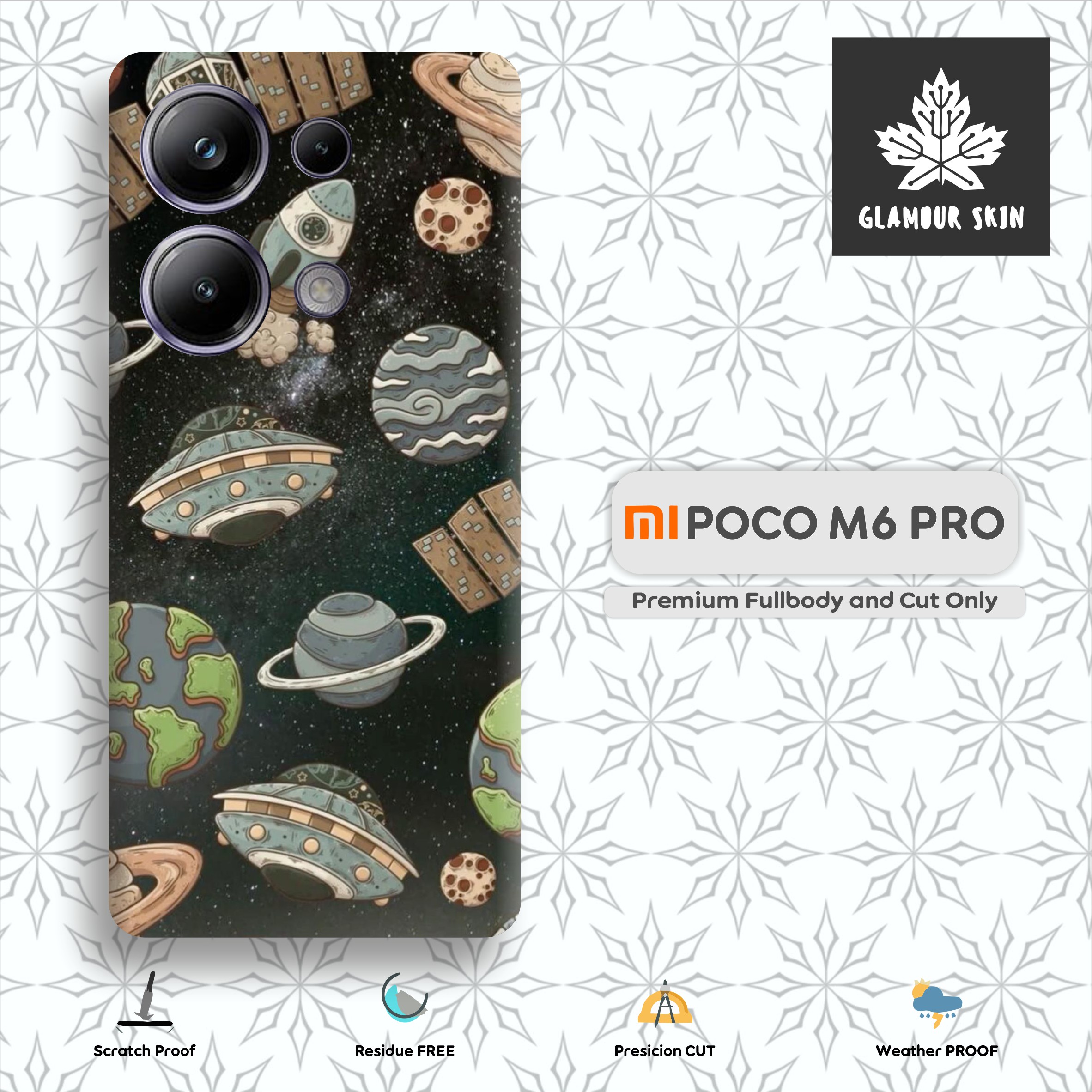 Jual 2PCS XIAOMI POCO M6 PRO 4G DAN 5G Fullbody Garskin Case Stiker