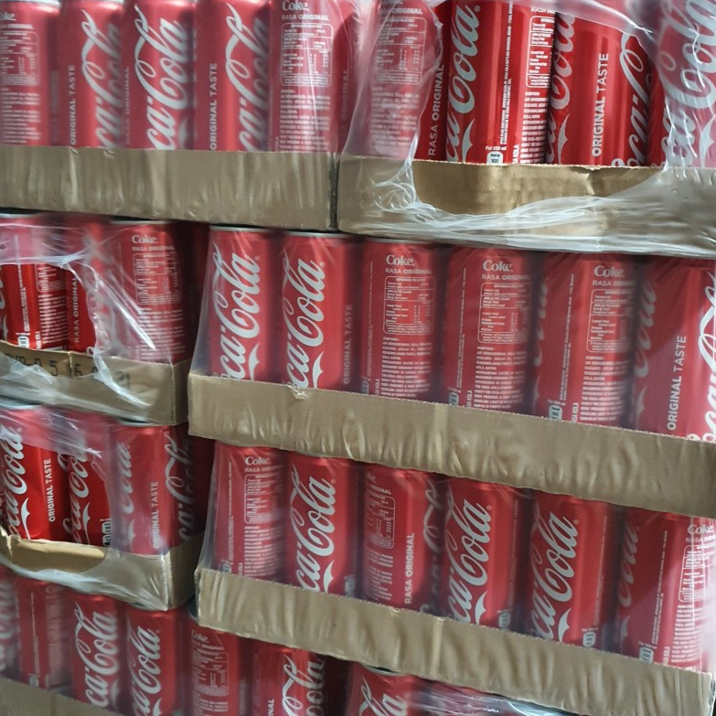 Jual Coca Cola Original Kaleng 250mL X 24pcs Minuman Soda Kola Percel