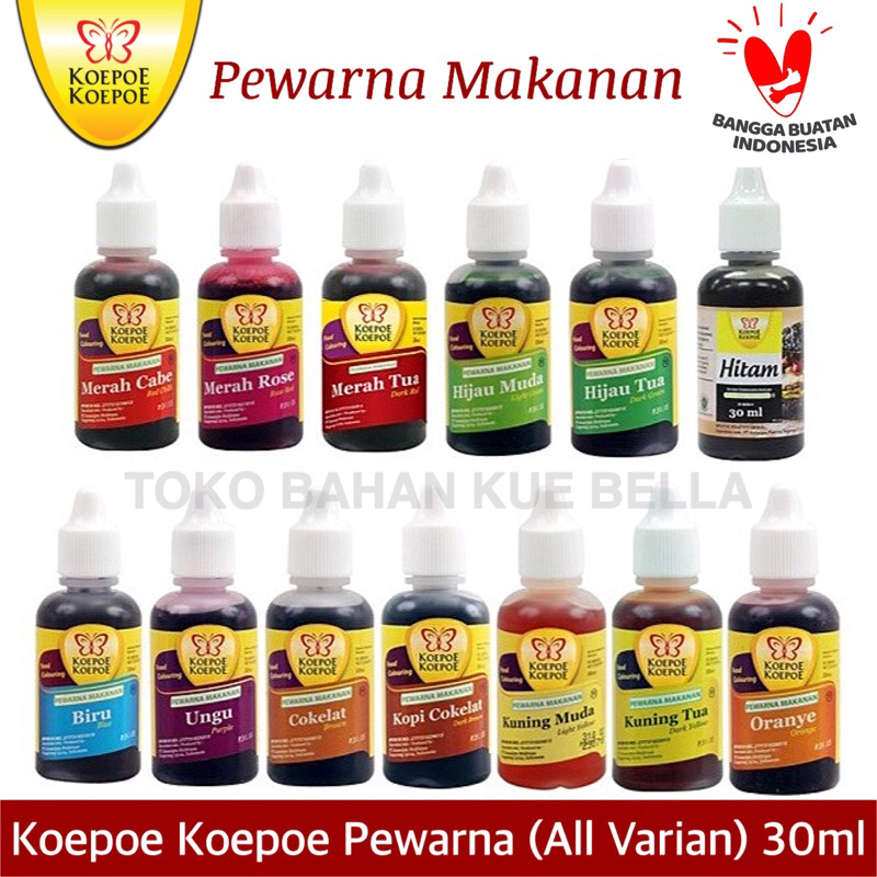 Jual Koepoe Koepoe Pewarna Makanan Ml Lengkap Shopee Indonesia