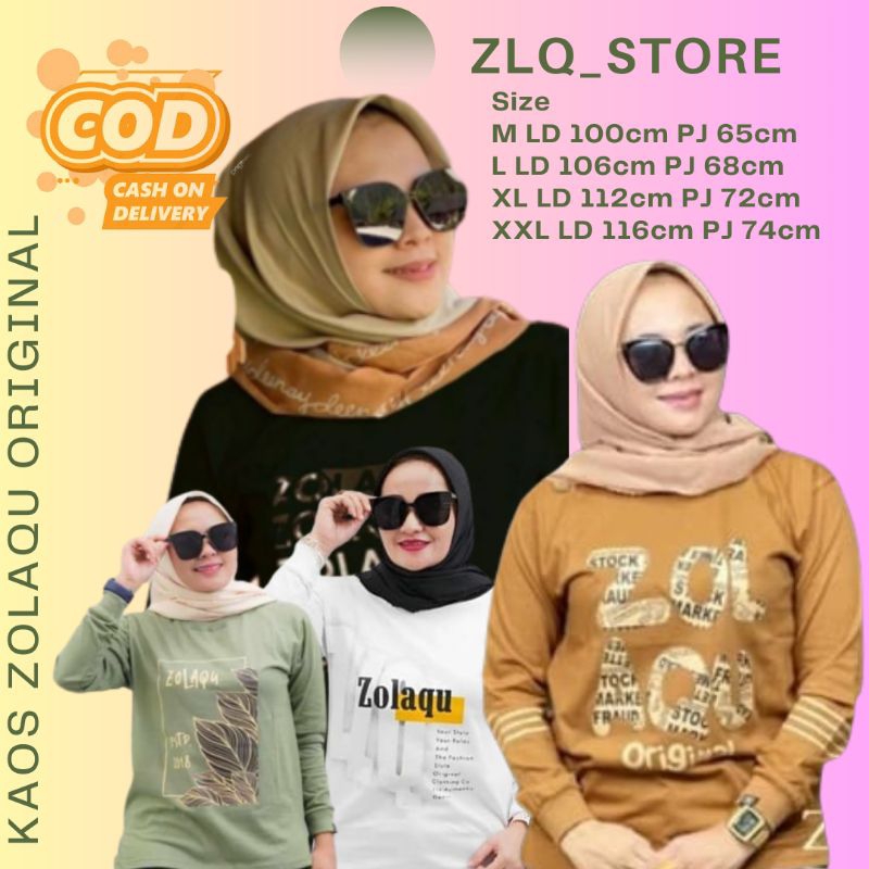 Jual ATASAN ZOLAQU ORIGINAL KAOS ZOLAQU LENGAN PANJANG TERBARU TERLARIS