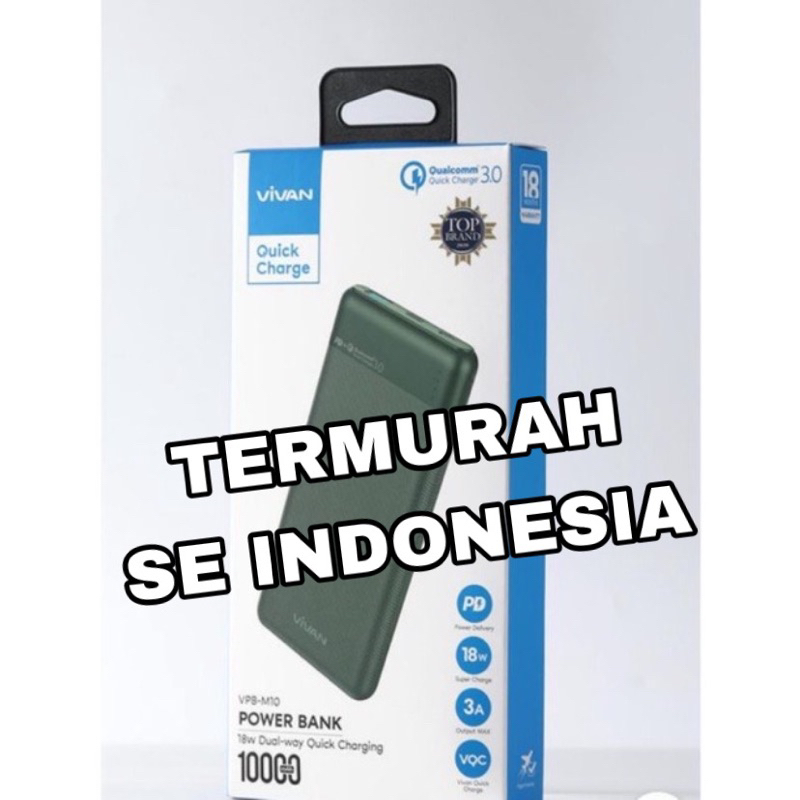 Jual Power Bank Vivan Vpb M Green Shopee Indonesia