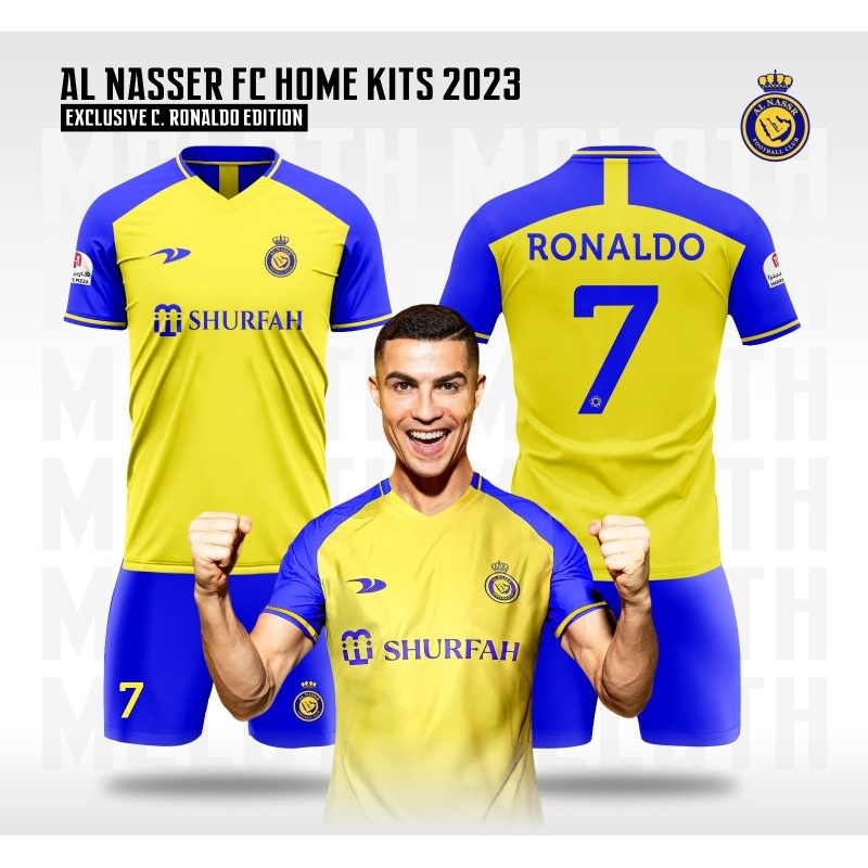 Jual JERSEY RONALDO TERBARU AL NASSR SHURFAH CLUB BOLA BISA KASIH NAMA