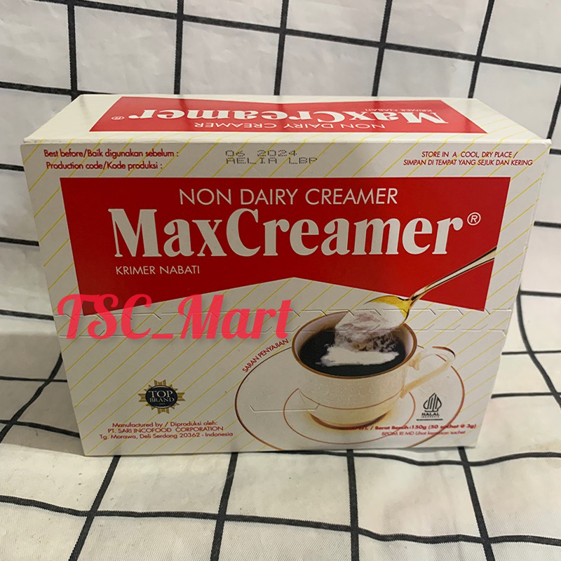 Jual Maxcreamer Non Dairy Creamer 1 Box Isi 50 Sachet Max Creamer