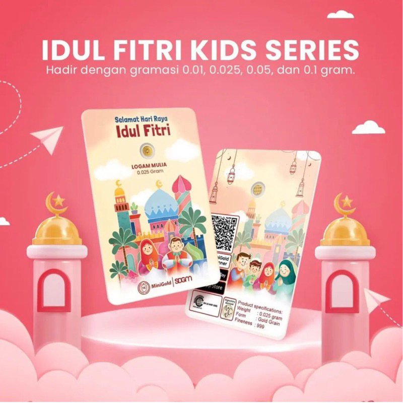 Jual Minigold Idul Fitri Gift Series Emas Murni Logam Mulia 24k